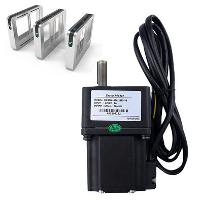 24V 40W Brushless Servo Motor, 1:50 Planetary Gearbox Torsi Tinggi DC Motor Untuk Turnstile Gate Access Control