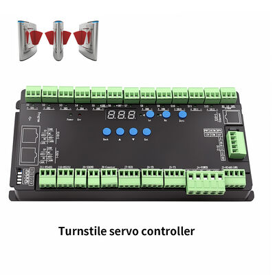 DC20~30V Turnstile Servo Controller RS232, RS485, CAN, Menyediakan Komunikasi Modbus -25~55°C, Cocok untuk Speed Gates, Wing Gates, dan Swing Gates