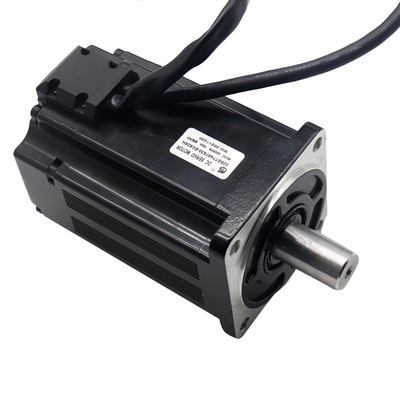 80mm 48V 750W Robot Servo Motor Dengan Rem Dan Encoder